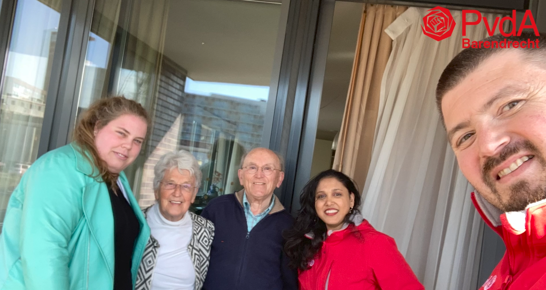 Een bezoek aan leden van de PvdA Barendrecht