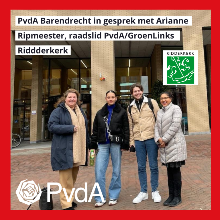 Leden PvdA Barendrecht in gesprek met Arianne Ripmeester