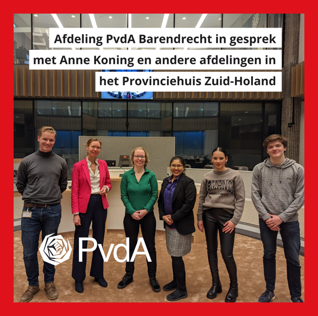 PvdA Barendrecht in gesprek met Anne Koning